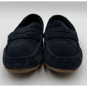 Zara Navy Blue Suede Slip On‎ Loafer Kids Shoes Size 32 * See Size Chart Photo *